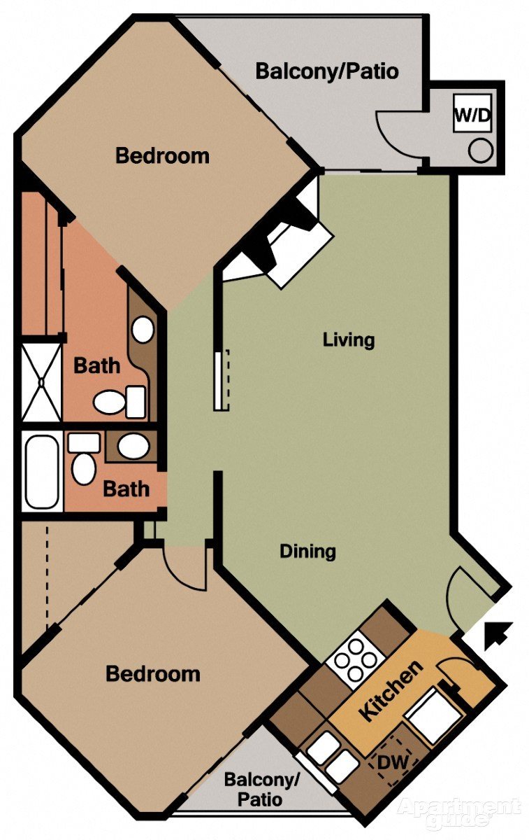 Two Bedroom Two Bathroom Two Bedroom Two Bathroom